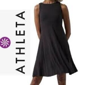 Athleta Santorini Thera Black Women's Mini Dress size small
